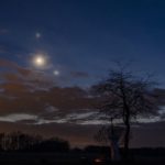Jupiter and Venus Aligned to Kiss in the Sky