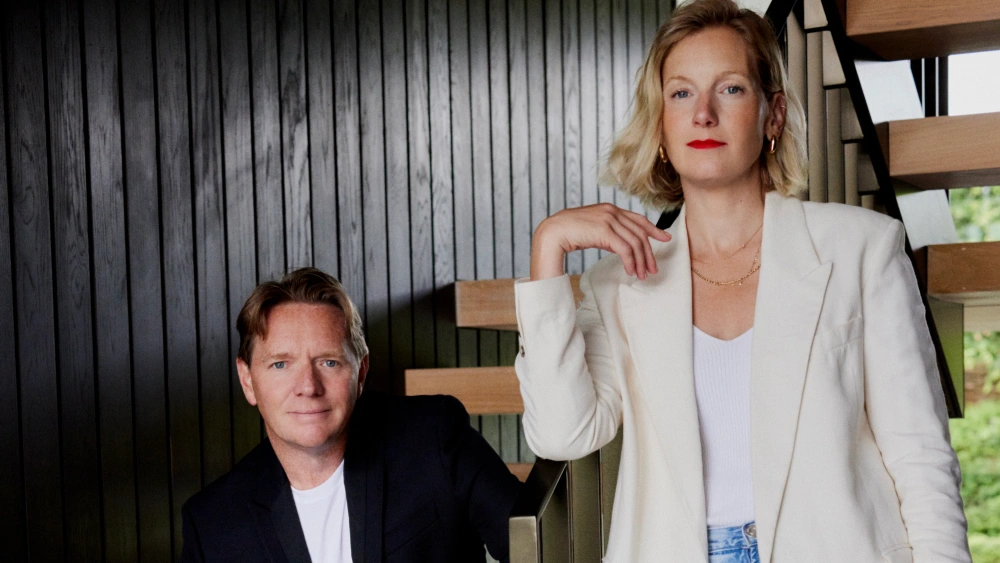 Vivere Owner Savannah Miller and her business partner, Damian Hopkins.