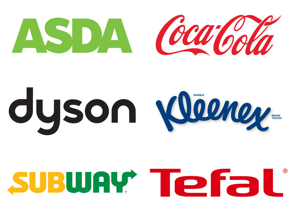 Types of logos example - Wordmark logos