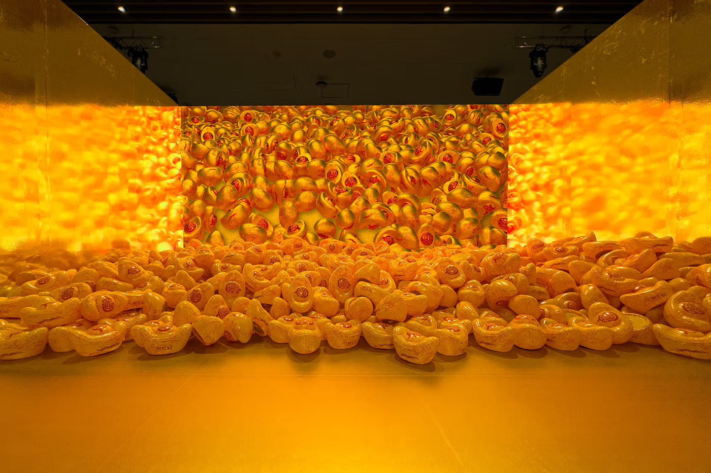 Jahan Loh X ACU Built Inflatable Golden Ingots Chamber for ‘Live Long & Prosper’ Theme