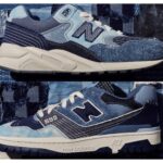 New Balance 550 and 580 Silhouettes Use Japanese Boro Method