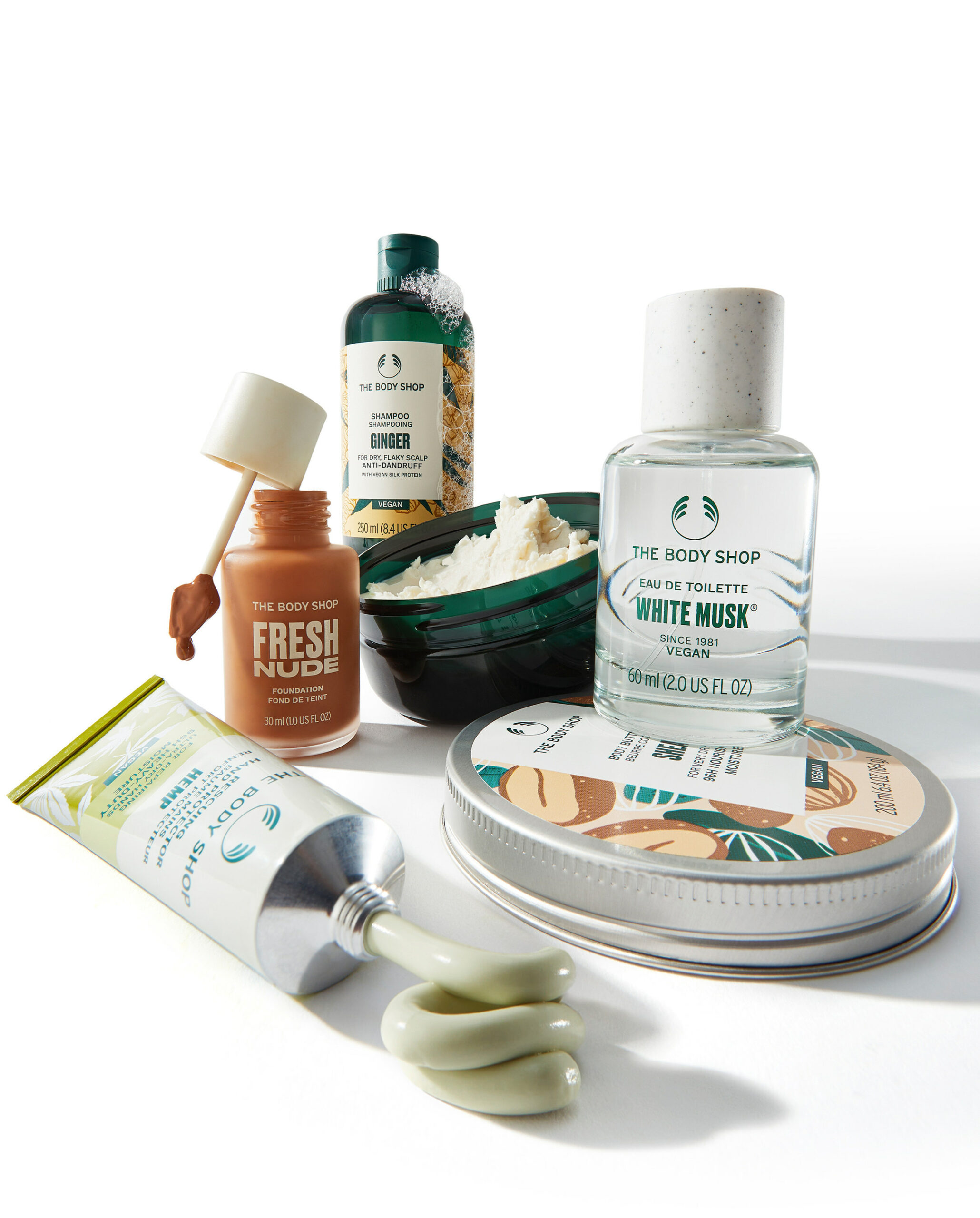 100% of The Body Shop’s product formulations have been certified as Vegan by The Vegan Society.