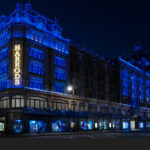 Burberry Paints Harrods in Their New Signature ‘Knight Blue’