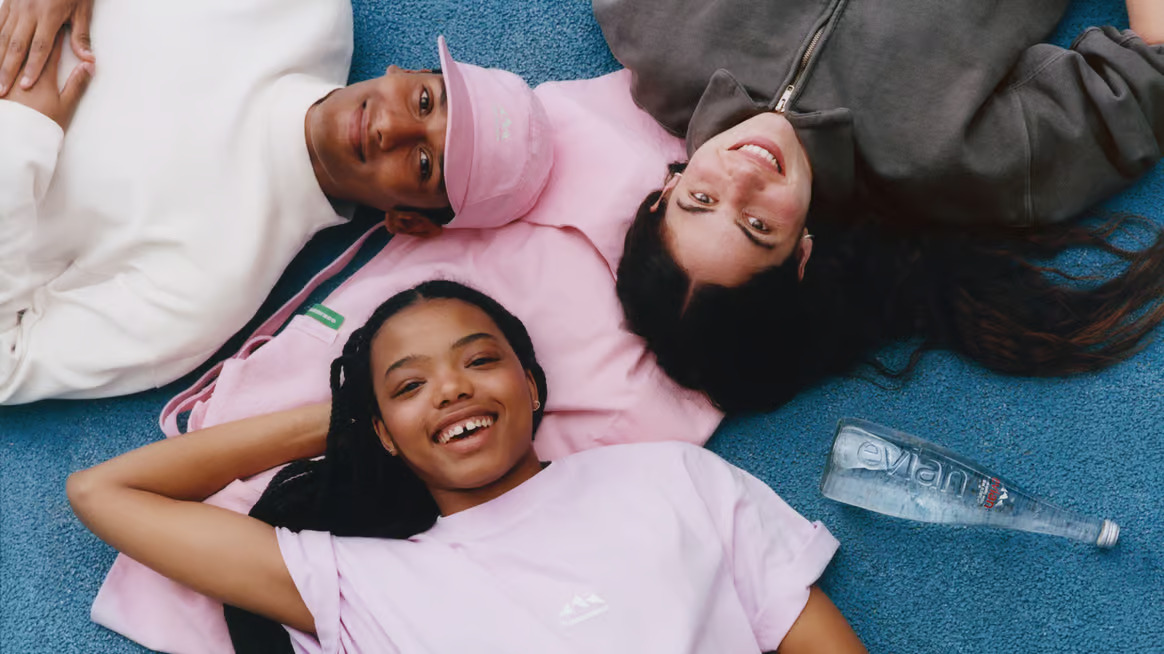 Pharrell Williams Collaborates with Evian for Tennis-Inspired Apparel