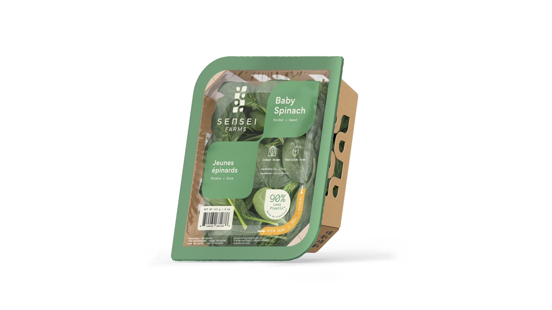 Sensei Farms Adds Baby Spinach to its Family of Indoor-Grown Leafy Greens