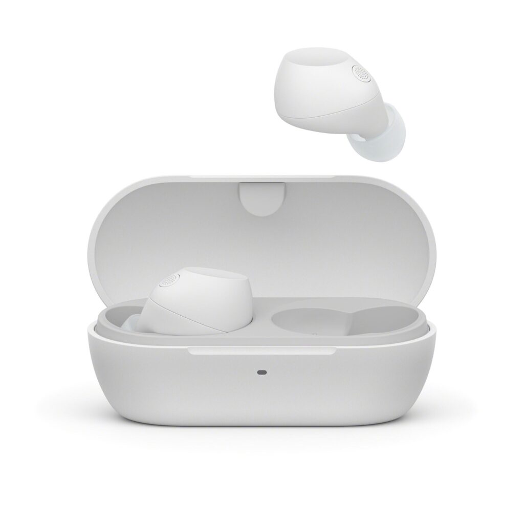 WF-C710N Truly Wireless Noise-Canceling Earbuds in White. Image source: SONY